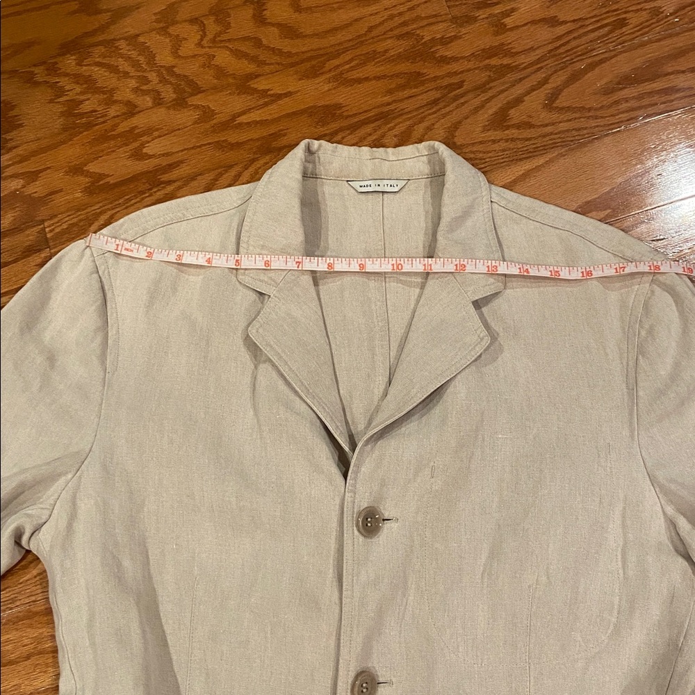Armani Collezioni 100% Linen Longline Blazer – Made in Italy – Beige (40 IT) - Picture 9 of 10